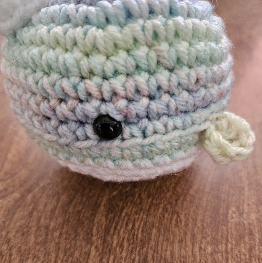 Crochet Pastel Narwhal Amigurumi - Picture 6 of 16